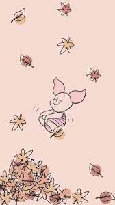 Piglet In Leaves Disney Phone Wallpaper Cute Fall Wallpaper Cute Disney Wallpaper
