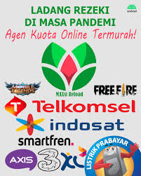Inject paket data xl , axis , tsel , threee ,indosat +harga lebih murah dari operator +dijamin 100% legal & aman bisa realod ulang +telkomsel+ telkomsel data ti100= 3,5 gb + 4 gb (4g) + 2gb wifi +pulsa 20 rb harga : Daftar Harga Kuota Paket Internet Murah All Operator Maxsi Id
