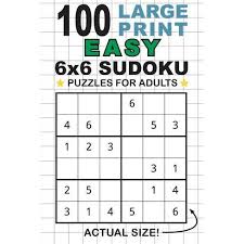 The puzzle itself is nothing more than a grid of little boxes called cells. 100 Large Print Easy 6x6 Sudoku Puzzles For Adults Paperback Target