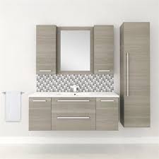 Cutler Kitchen Amp Bath Silhouette Collection 48 In Wall Hung Vanity With Top With Images Single Bathroom Vanity Bathroom Vanity Wall Mounted Cabinet