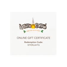 33% of americans plan on giving more digital gift cards this year—here's how to get a discount with a credit card. Gift Certificate Philz Coffee