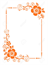 Beautiful photo frames in png format. Orange Rahmen Von Dekorativen Bluten Auf Weissem Hintergrund Lizenzfrei Nutzbare Vektorgrafiken Clip Arts Illustrationen Image 1975693