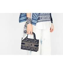 Mini Dior Book Tote Blue Dior Oblique Embroidery Bags Women S Fashion Dior Ideally designed to carry all your daily essentials, the small shape is fully embroidered with a blue toile de jouy motif and the 'christian dior' signature on the front. mini dior book tote
