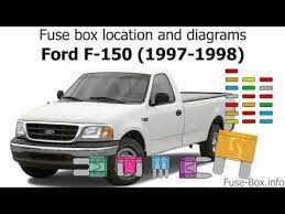 The ford part number for the pcv tube is f75z 6c324 jb. Fuse Box Location And Diagrams Ford F 150 1997 1998 Youtube