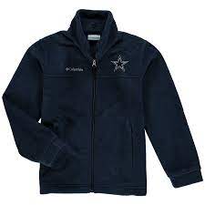 Youth Dallas Cowboys Columbia Navy Flanker Full Zip Jacket Dallas Cowboys Zip Jackets Jackets