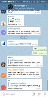 Maybe you would like to learn more about one of these? Kumpulan Link Grup Telegram Pendidikan Humor Film Saham Bisnis Dll