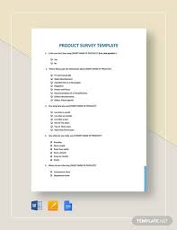 Either people use it to gather data in research or thesis studies or get some feedback from customers or employees. Free 8 Sample Product Survey Templates In Pdf Ms Word