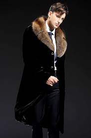 Linailin New Mens Mink Fur Coat Grey Leather Jacket Mens Mens Fur Coat Mens Winter Coat