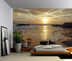 Sunrise Sea Ocean Wave Sunset Beach Large Wall Mural Self Adhesive Vinyl Wallpaper Peel Stick Fabric Wall Decal Slaapkamer Behang Muur Stof Behang Ideeen Bestel tegen lage prijzen en met gratis verzending! sunrise sea ocean wave sunset beach