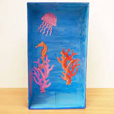 Click image to zoom in. Coral Reef Habitat Diorama Kids Crafts Fun Craft Ideas Firstpalette Com