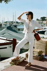 Jeanne Damas Style And Fashion Parisian Inspiration All White Summer South Of France Style Jeanne Damas Style Jeanne Damas Style