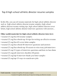 top 8 high school athletic director