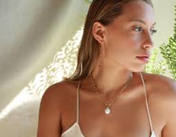 Collar con cierre de palanca de perla barroca, cadena con clip de oro  blanco de 14 k, gargantilla con cierre de palanca de oro grueso, collar de  cadena resistente al agua, colgante