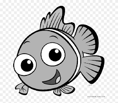 Fishes clipart black and white. Cute Fish Clipart Cute Fish Black And White Hd Png Download 653x649 6844154 Pngfind