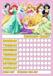 Princess C Disney Reusable Reward Chart Inc Stickers Pen Good Behaviour Potty