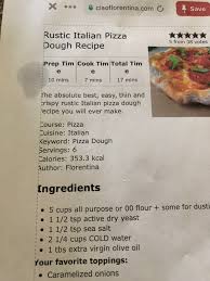 Pin By Cathy Santa Bob Stanley On Pizza Pizza Recipes Dough Italian Pizza Dough Recipe Dough Recipe