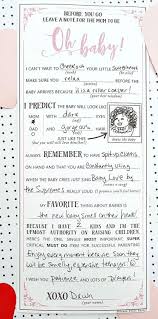 A funny and nonsensical baby shower game. Hilarious Baby Shower Mad Libs Printable Advice Cards Press Print Party