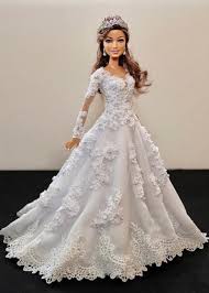 1 4 Sammurakammi Barbie Bridal Barbie Wedding Dress Doll Wedding Dress