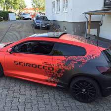 vw scirocco rline design foiled paintisdead folie flickr car sticker design car wrap design vehicle signage