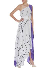 Buy Hand Painted One Shoulder Dress By Vedika M At Aza Fashions One Shoulder Dress Fashion Dresses Balakrishna & vedika,sonal chauhan exclusive interview about ruler movie | ks ravi. pinterest