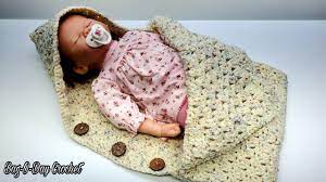 Easy Crochet Baby Bunting Cocoon Bag O Day Free Crochet Tutorial 673 Subtitles Available Youtube