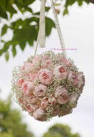 Buy silk wedding flower balls and get the best deals at the lowest prices on ebay! Pin By Robin Hearne On Special Day Ideas Flower Ball Wedding Shabby Chic Wedding