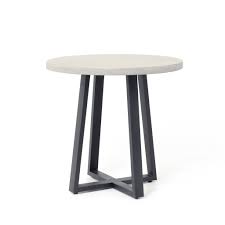 Not available at clybourn place. Small Cyrus Round Dining Table In Black Light Grey Burke Decor