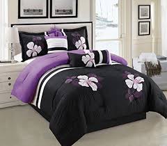 Saben features stripes in a modern watercolor motif in textured. Cal King Size Bedding Black And White Comforter Set Floral Bed In A Bag Purple California Comforter Sets Comforters Sets Ekbotefurniture Com