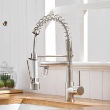 You might find this is the most efficient and convenient faucet ever. Single Handle Kitchen Faucets With Pull Down Sprayer And 2 Spout Overstock 32424264