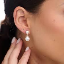 Small bridal earrings top