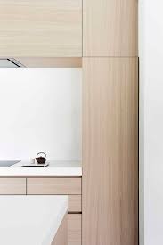 light wood and white countertops create