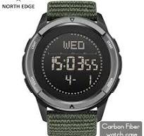 NORTH EDGE Watch for Men ALPS 45MM Outdoor Sports Swimming Metronome  Compass Waterproof Carbon Fiber Case Nylon Strap Men Watch - AliExpress 1511