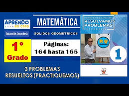 Catálogo de libros de educación básica. Solidos Geometricos Pagina 164 Y 165 Del Libro 1 Primer Grado Secundaria Matematica Youtube