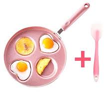 Sandm Diy No Cover Nonstick Omelette Pan Non Stick Coating Breakfast Pancake Pot Mold 26cm Four Hole Frying Pan Only Omelette Pan Breakfast Pancakes Omelette