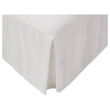Luxury hotel hemstitch 14 drop bed skirt white. Oleby Bed Skirt White Twin Ikea
