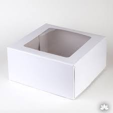 White bakery boxes are as important as they are common for bakeries. 6 Inch White Window Cake Gateau Box