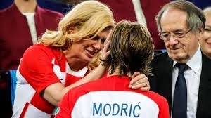 She is the youngest president ever of croatia as well as the first woman elected to the office. Croatian President How Kolinda Grabar Kitarovic Ginger Her Team To 2018 World Cup Finals Bbc News Pidgin