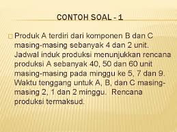 Contoh soal psikotes dan jawabannya 1. Perencanaan Kebutuhan Material Mrp Bab 7 Page 1