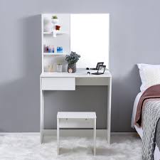 All our furniture categories are loaded with smart features that help you make the most of those limited square feet. Panana 3 Mirror White Corner Dressing Table With 5 Drawers And Stool Makeup Vanity Table Bedroom Furniture Dressing Tables Home Garden Store Powderhousebend Com