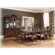 Buffets, sideboards and china cabinets are ideal for displaying and storing fine china, linens, or your favorite keepsakes. D553 55b Ashley Furniture North Shore Dark Brown Dining Table