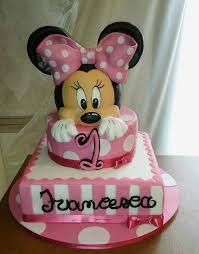 Torta Minnie 1 Anno Torte Cibo Natalizio Cibo