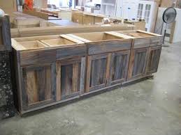 skimplaned barnwood kitchen cabinet 3