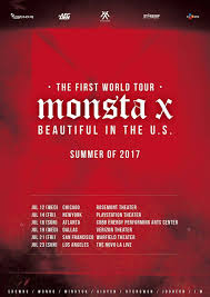 Malaysian monbebes was finally up for a treat as monsta x finally shone on the stage of realizing that it's the second time monsta x were in town after the last malaysia's kwave joint. Monsta X Malaysia On Twitter Monstax The First World Tour Beautiful In The U S Summer 2017 Dates Https T Co J5oj2pzanp