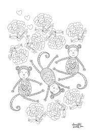 Get hold of these colouring sheets that are full of monkey pictures and offer them to your kid. Monkey 3 Monkeys Adult Coloring Pages