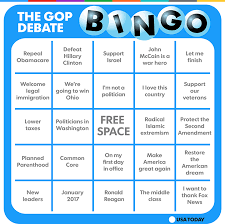 Time To Play Gop Debate Bingo Kgw Com