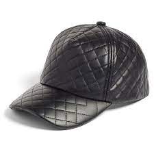 Women S Bp Quilted Faux Leather Ball Cap 25 Liked On Polyvore Featuring Accessories Hats Black Urba Ball Cap Leather Hat Baseball Leather Baseball Cap