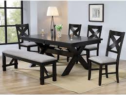 Crown Mark Havana 8 Piece Dining Table Chair Bench Set Wayside Furniture Table Chair Set With Bench