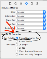 1) programatically self.navigationcontroller setnavigationbarhidden:yes animated:yes; Storyboard Hiding Top Bar Of Navigation Controller Programmatically Stack Overflow