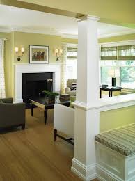Half Wall Room Divider Design Ideas Pictures Remodel And Decor Contemporary Living Room Boston Living Room Home