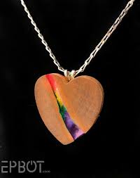 Epbot I Made A Necklace Version Of The Melted Crayon Table Wooden Jewelry Melting Crayons Crayon